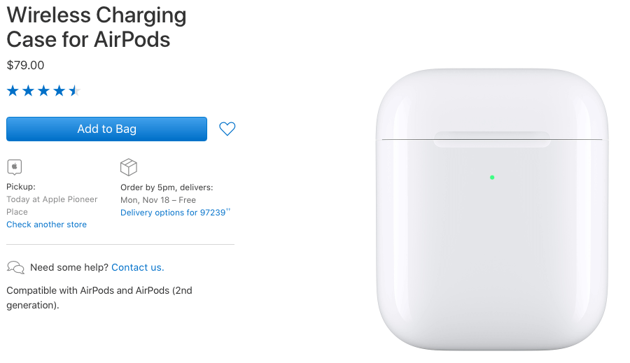 Charging case airpods discount replacement