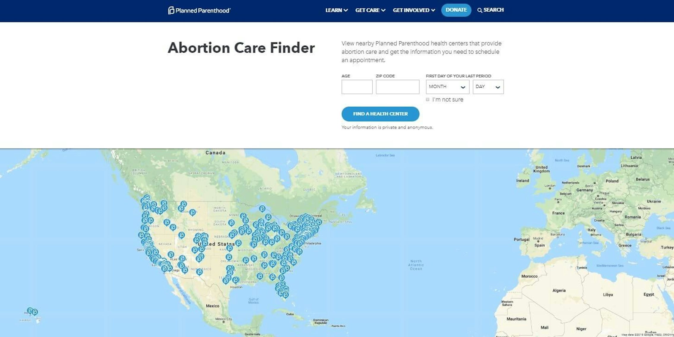 planned parenthood abortion health care finder app
