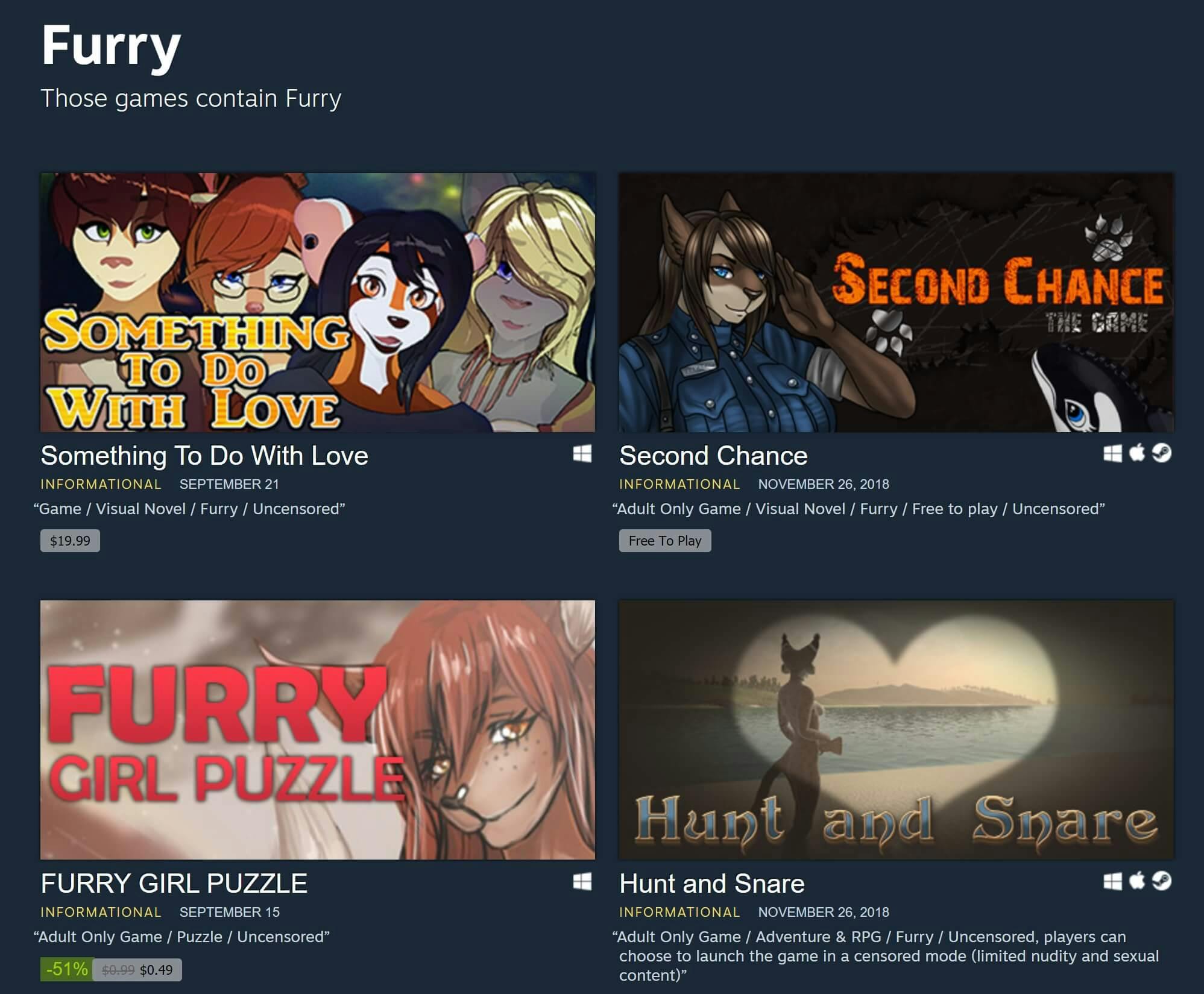 Steam Furry Porn Games