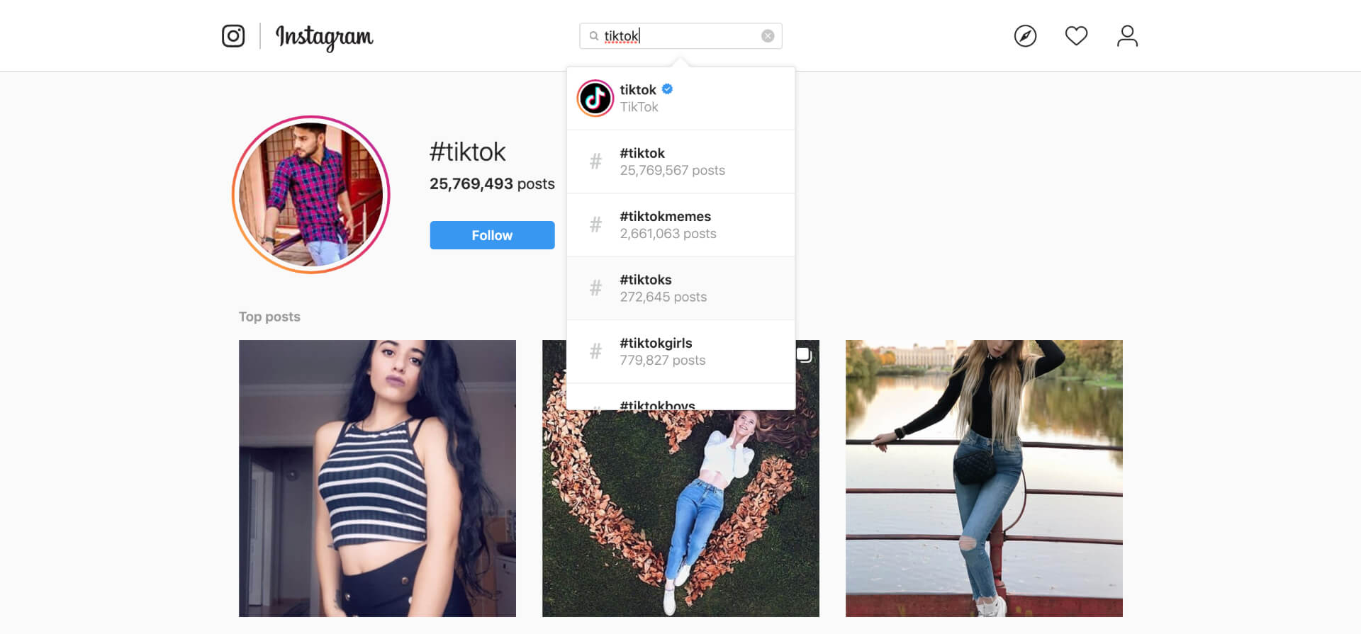 TikTok online - Instagram