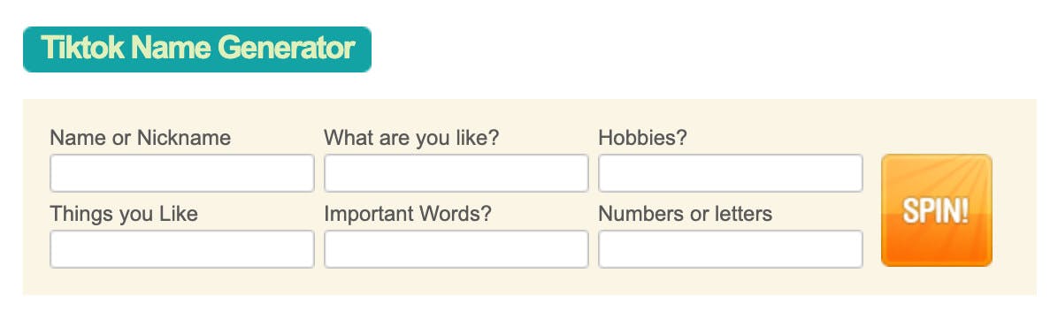 200+ TikTok Username Ideas and Name Generator - TurboFuture
