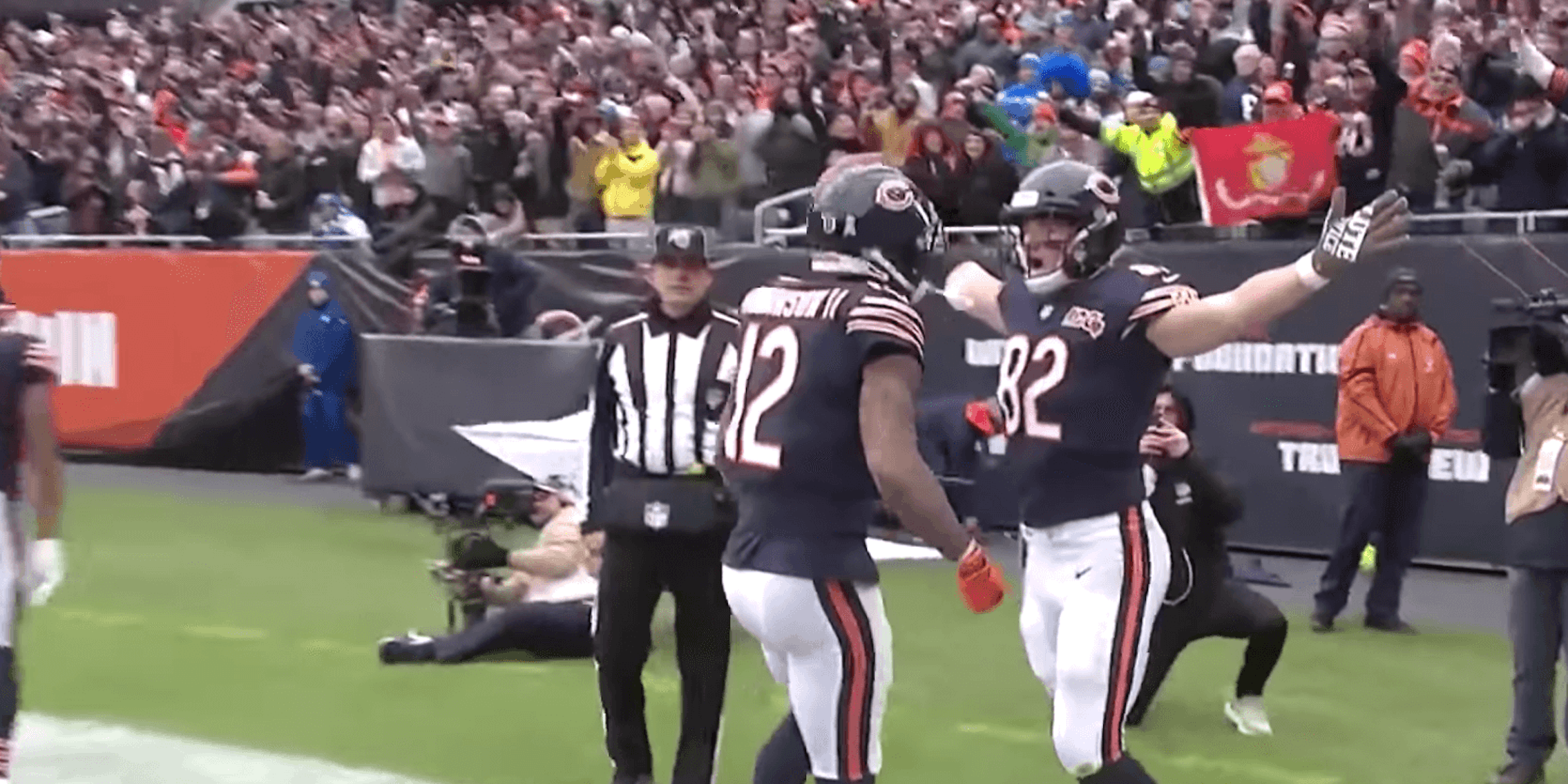 bears touchdown celebration