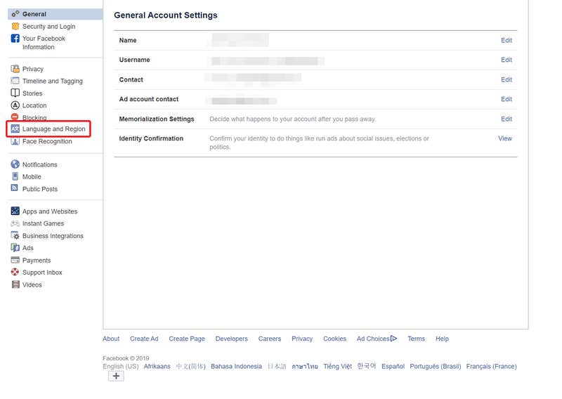 How To Change Language In Facebook Via The App Or 