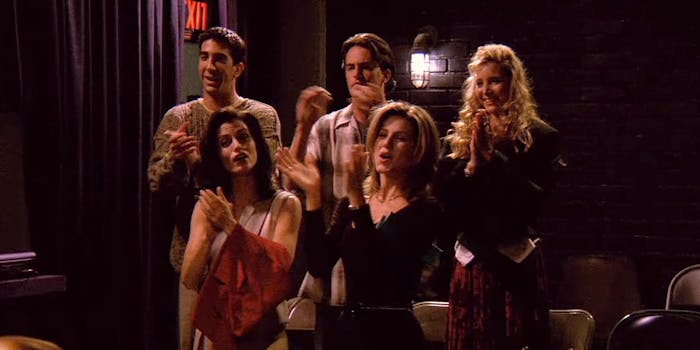 Friends cast clapping