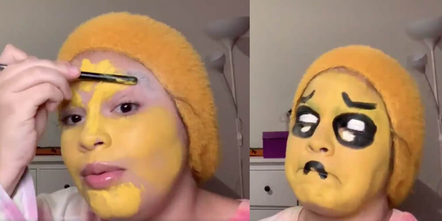 Twitter User Transforms Herself Into Pleading Face Emoji