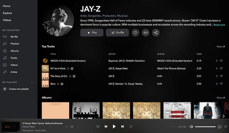 Tidal HiFi exclusives Jay Z