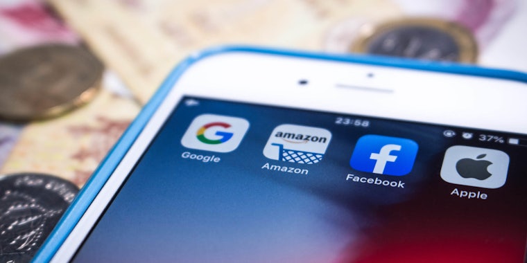 Google Amazon Facebook Big Tech Petition 2020 Candidates