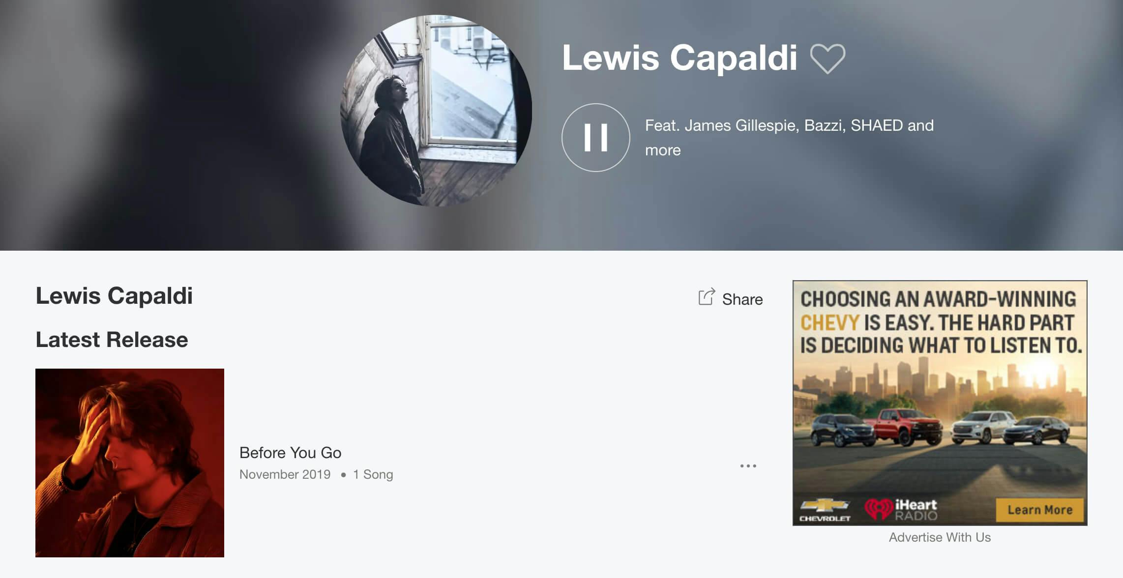 Lewis Capaldi - iHeartRadio