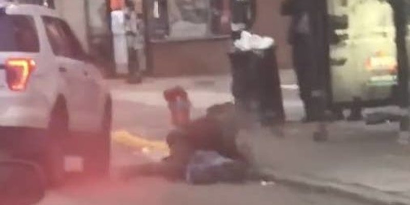 police body slam arrest video