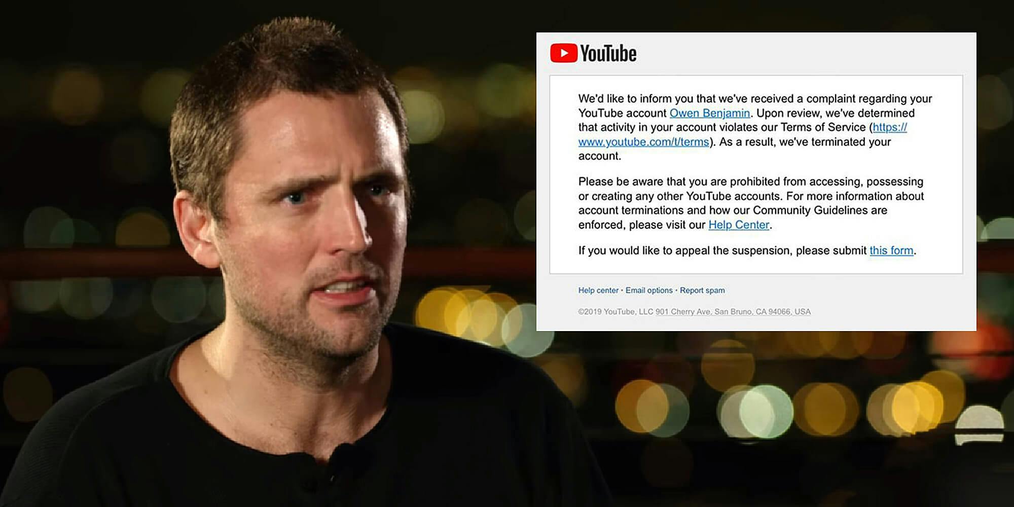 Owen Benjamin, Far-Right Commentater, Suspended From YouTube