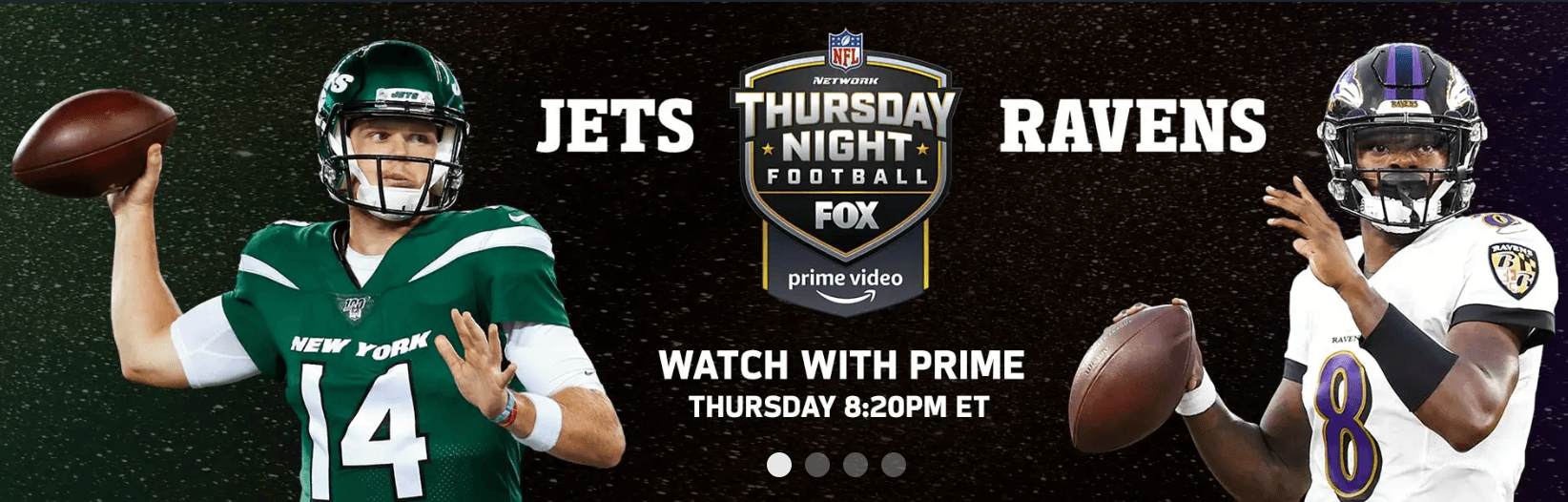ravens jets amazon prime streaming football nfl