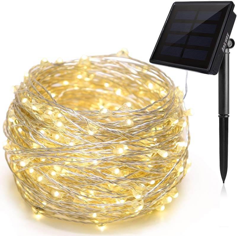 solar powered christmas lights - ankway