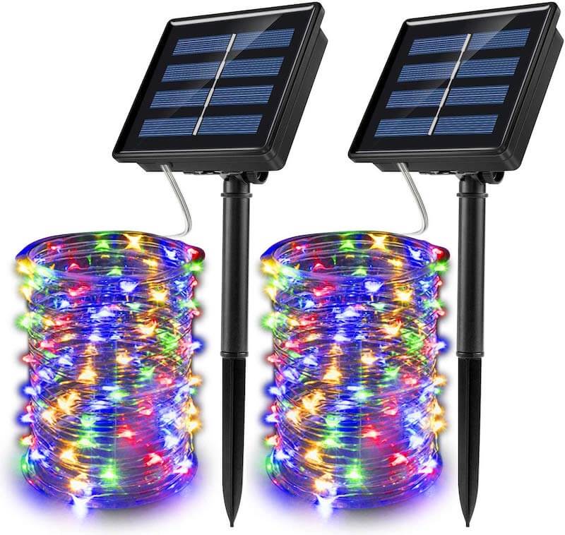 solar powered christmas lights - josmega