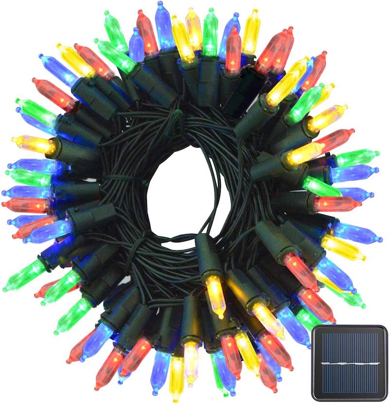 solar powered christmas lights - vmanoo