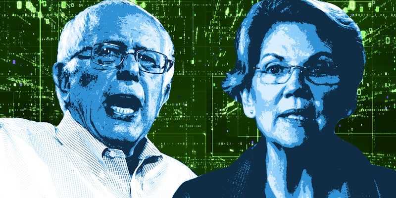 Bernie Sanders and Elizabeth Warren