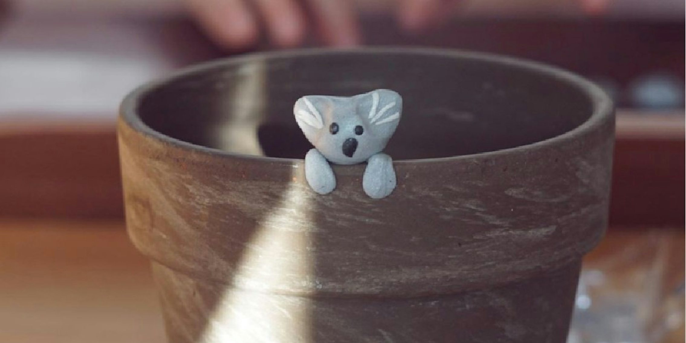 A clay koala made by Owen