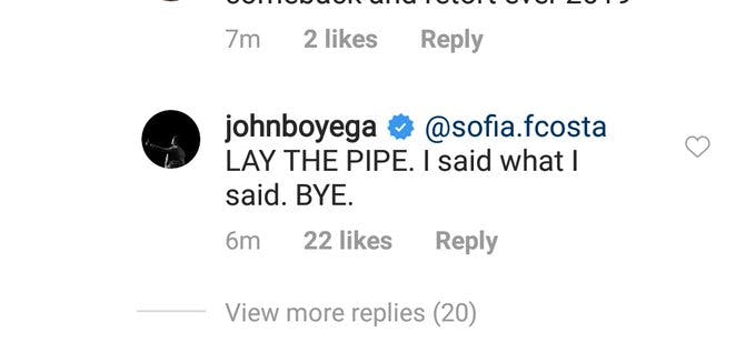 john boyega comment rey