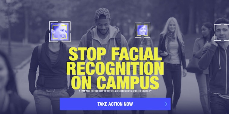 Facial Recognition Campus Fight for the Future