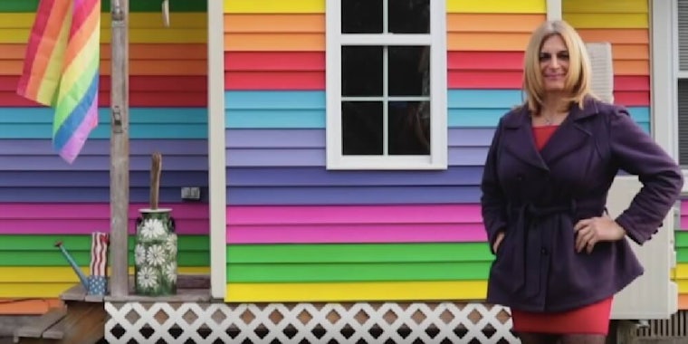 New York rainbows house transphobia