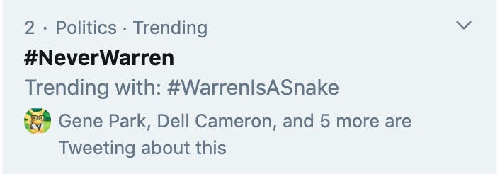 never warren warren is a snake