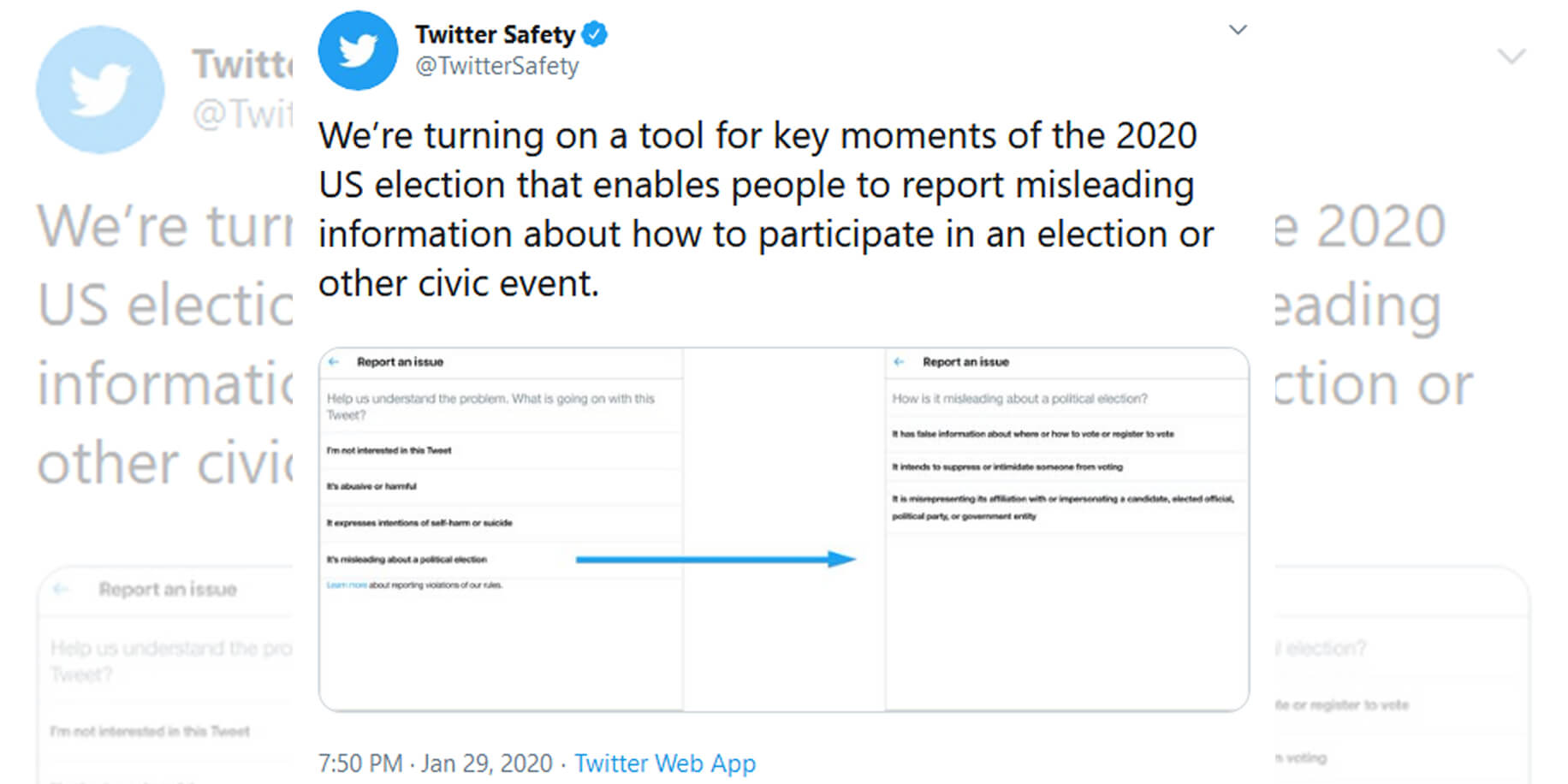 Twitter Say Election Misinformation Tweets Can Now Be Reported