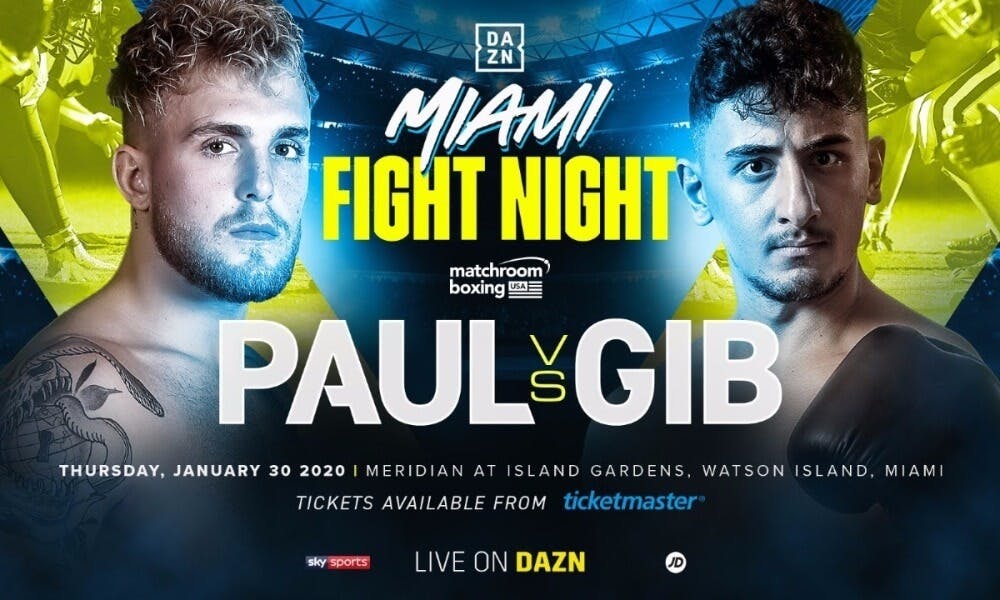 AnEsonGib vs Jake Paul YouTube boxing DAZN