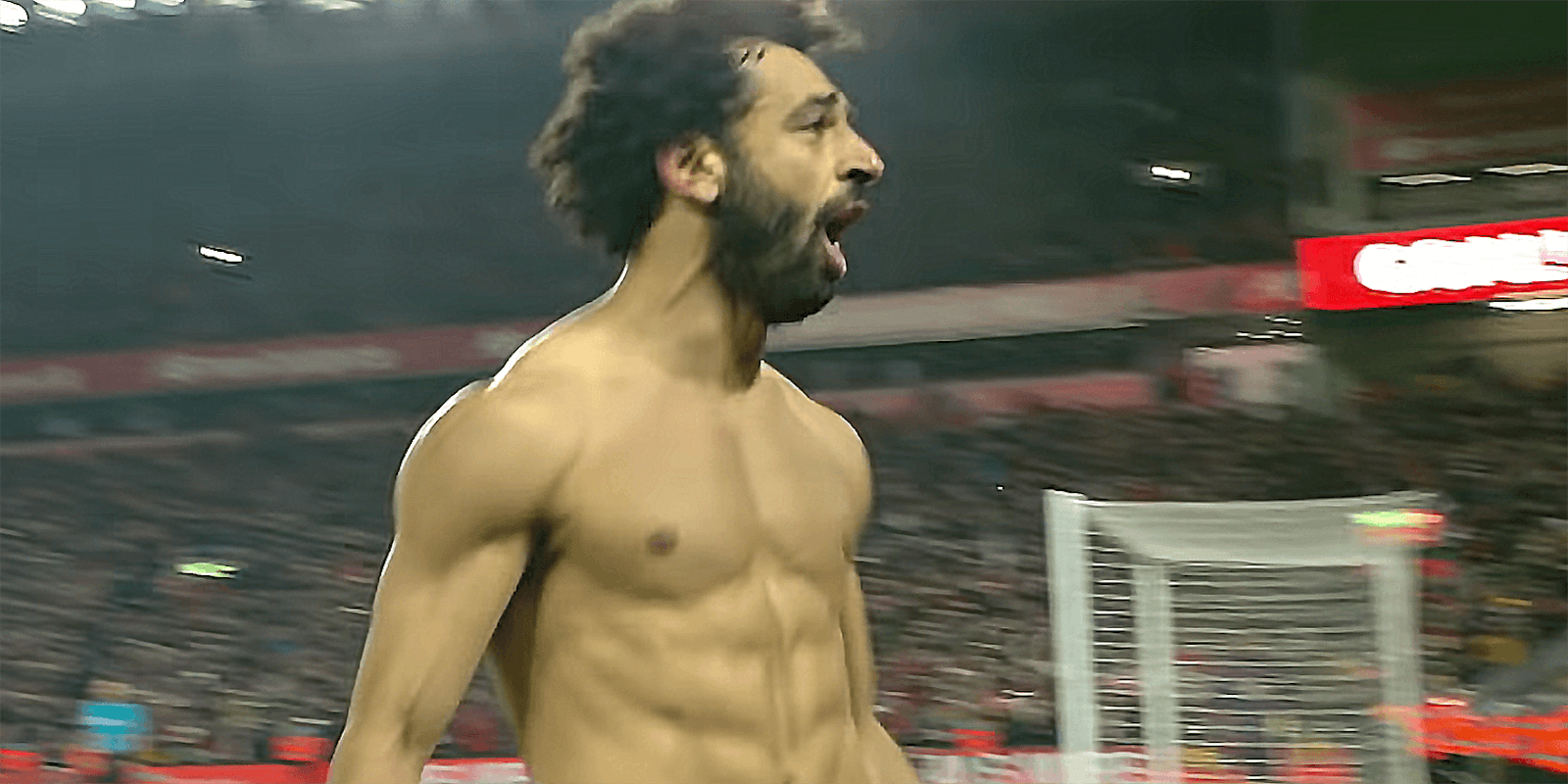 Mohamed Salah celebrating goal
