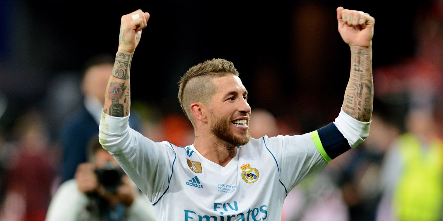 Sergio Ramos celebrating