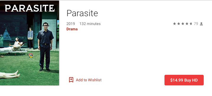 Parasite watch free online online