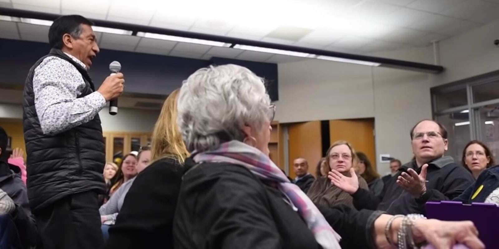 Tom Burtell seen shrugging after asking a racist question Adrian Iraola