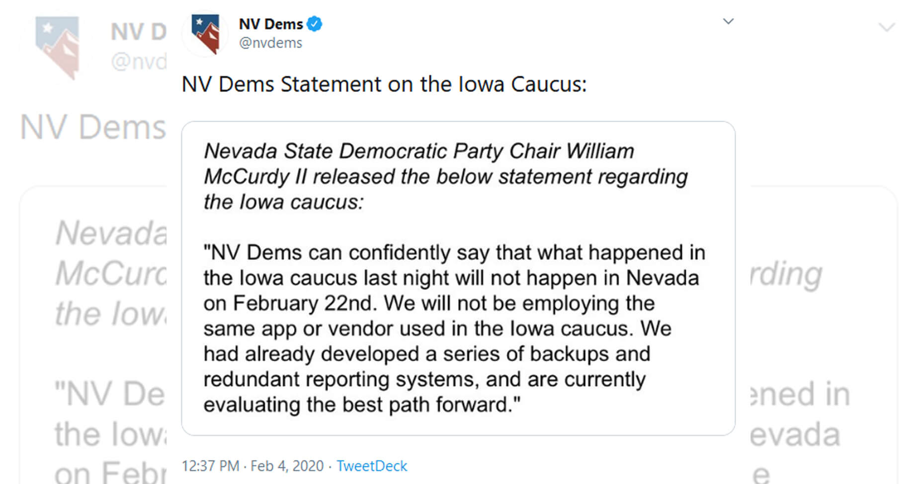 Nevada Won't Use IllFated Iowa Caucus App, Party Says