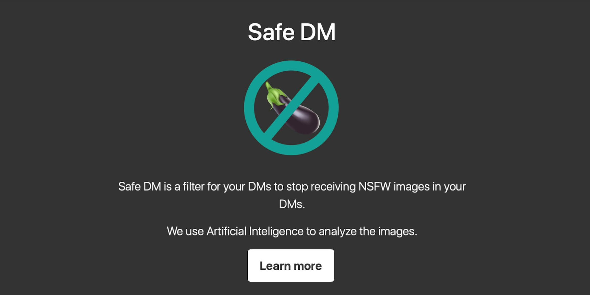 Safe DM removes unwanted nude pictures