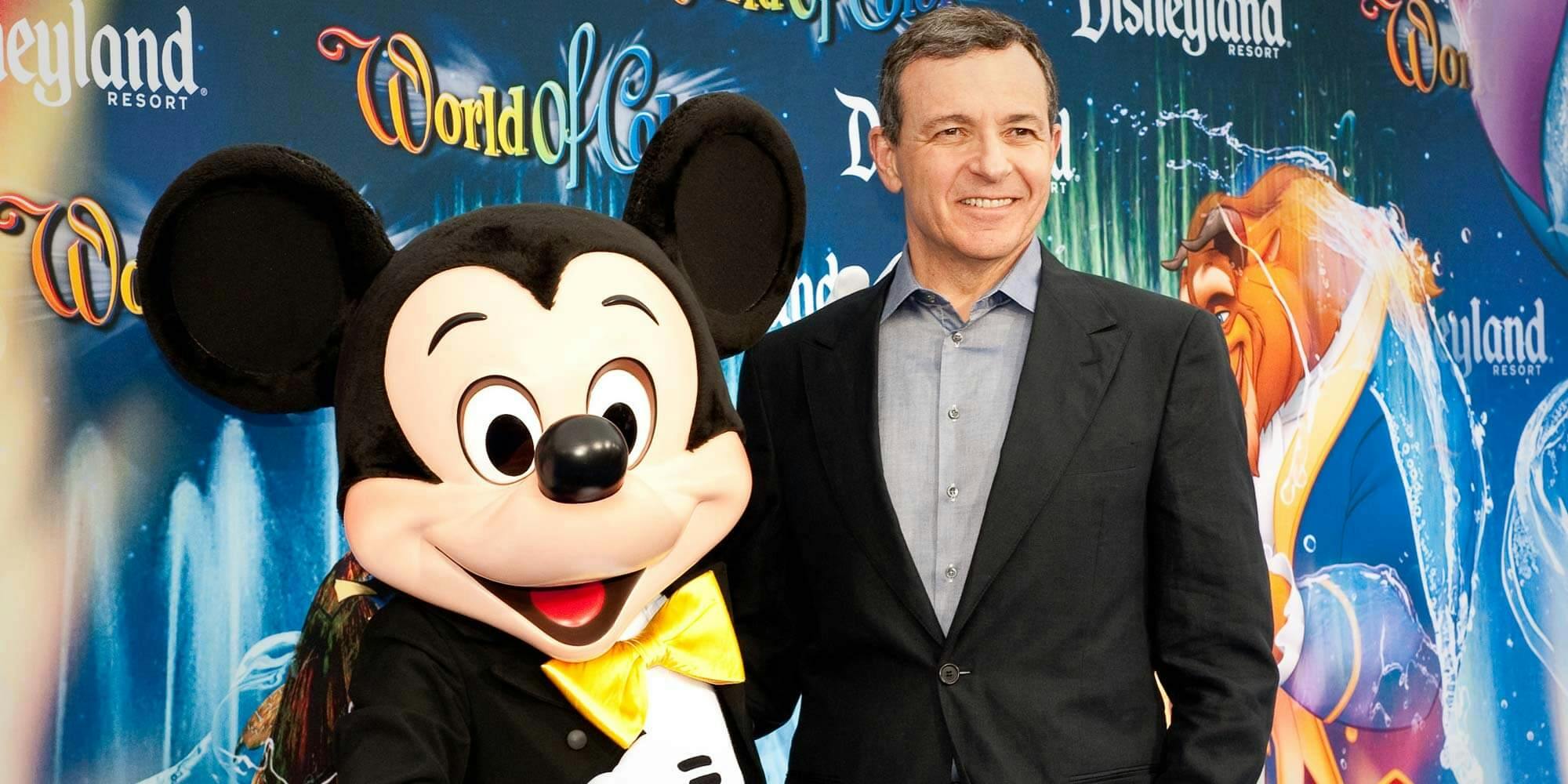 Mickey Mouse and ex-Disney CEO Bob Iger