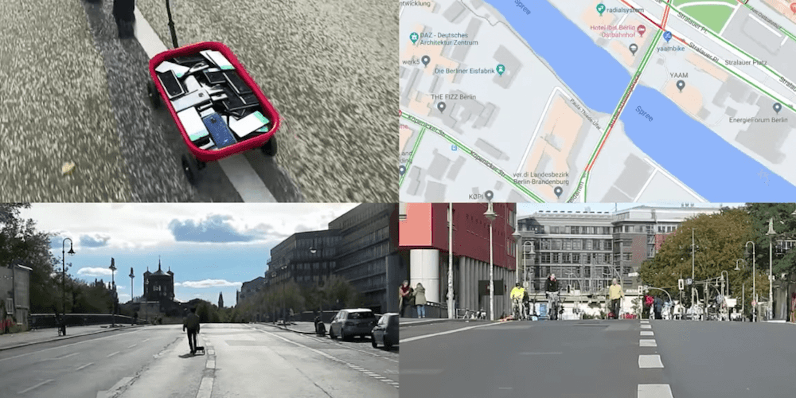 Google maps traffic jam wagon phones