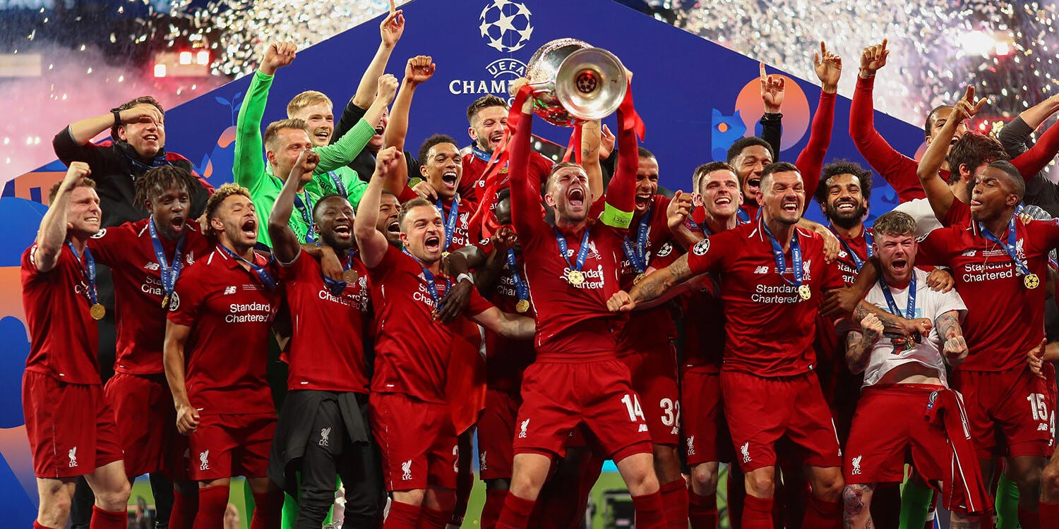 Liverpool Champions League celebration