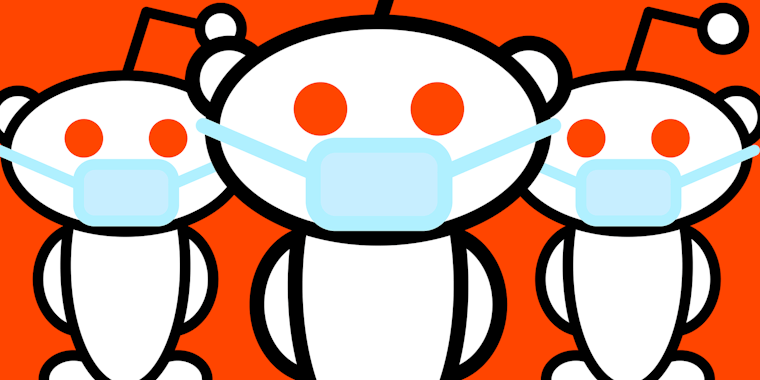 snoo with medical face mask