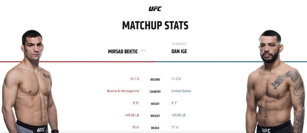UFC 247 Mirsad Bektic vs Dan Ingle live stream