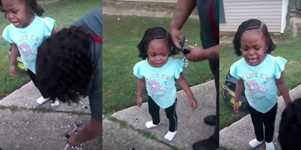 Video Shows Mom Cutting Child's Hair After Dad Did it Without Permission Video Shows Mom Cutting Child's Hair After Dad Did it Without Permission