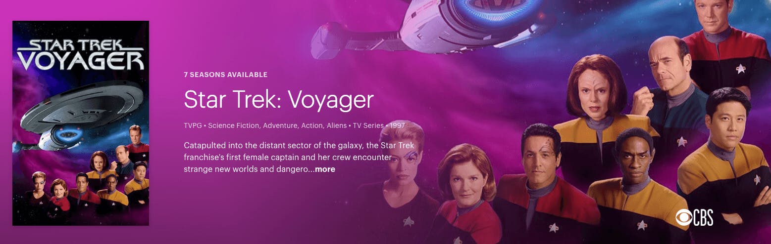 watch Star Trek: voyager on Hulu VOD