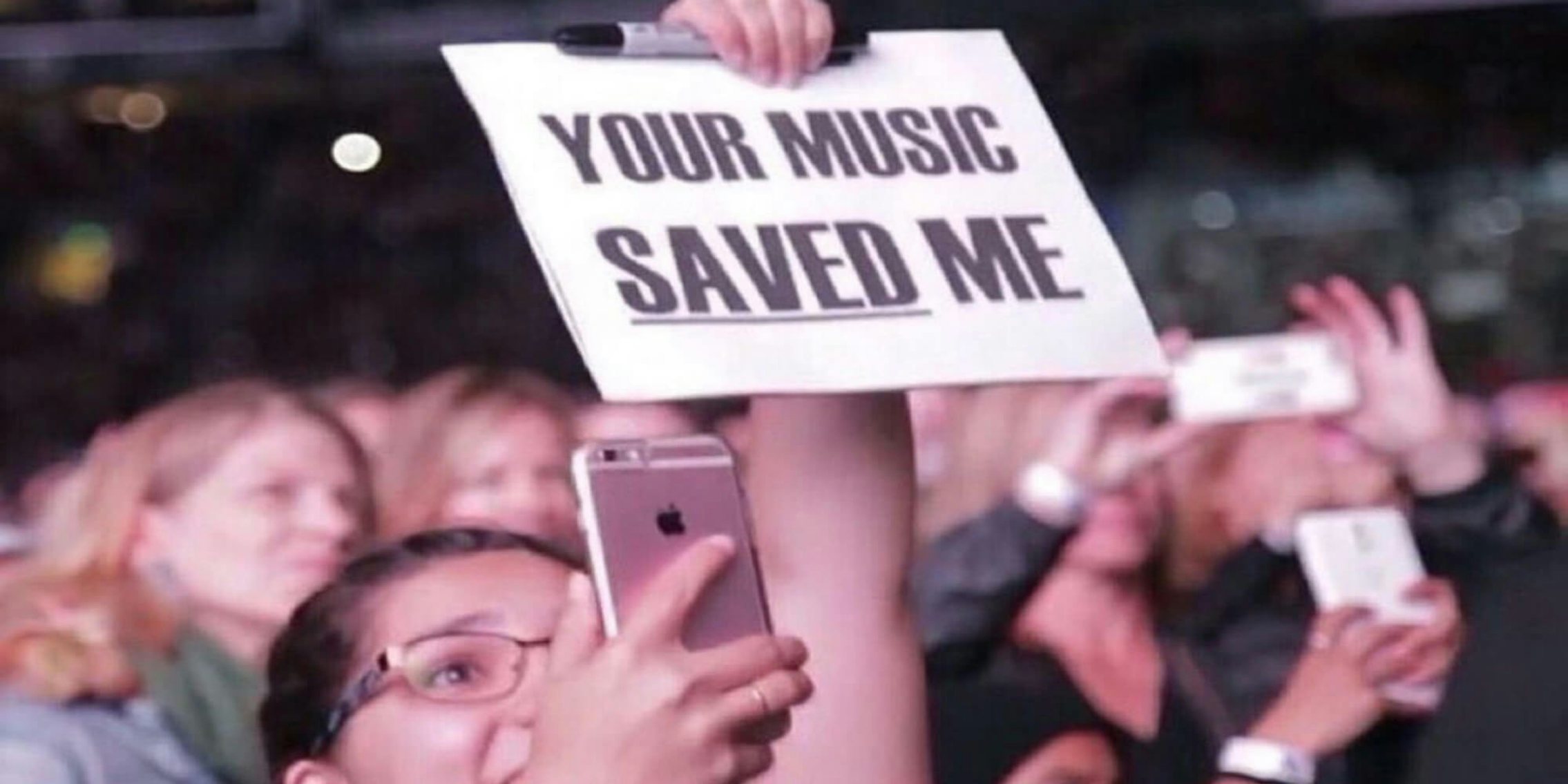 your music saved me meme