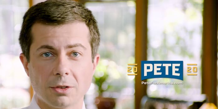 Pete Buttigieg in campaign video