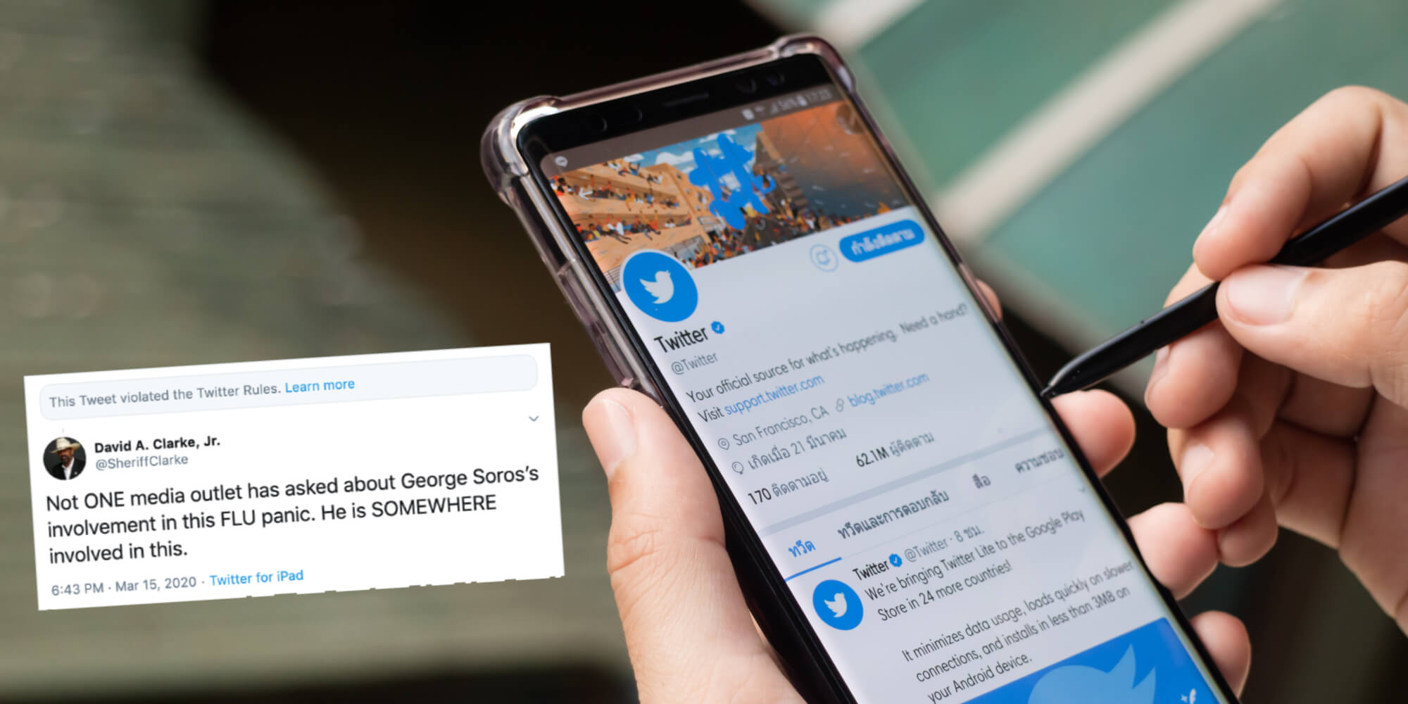 Twitter updated coronavirus policy