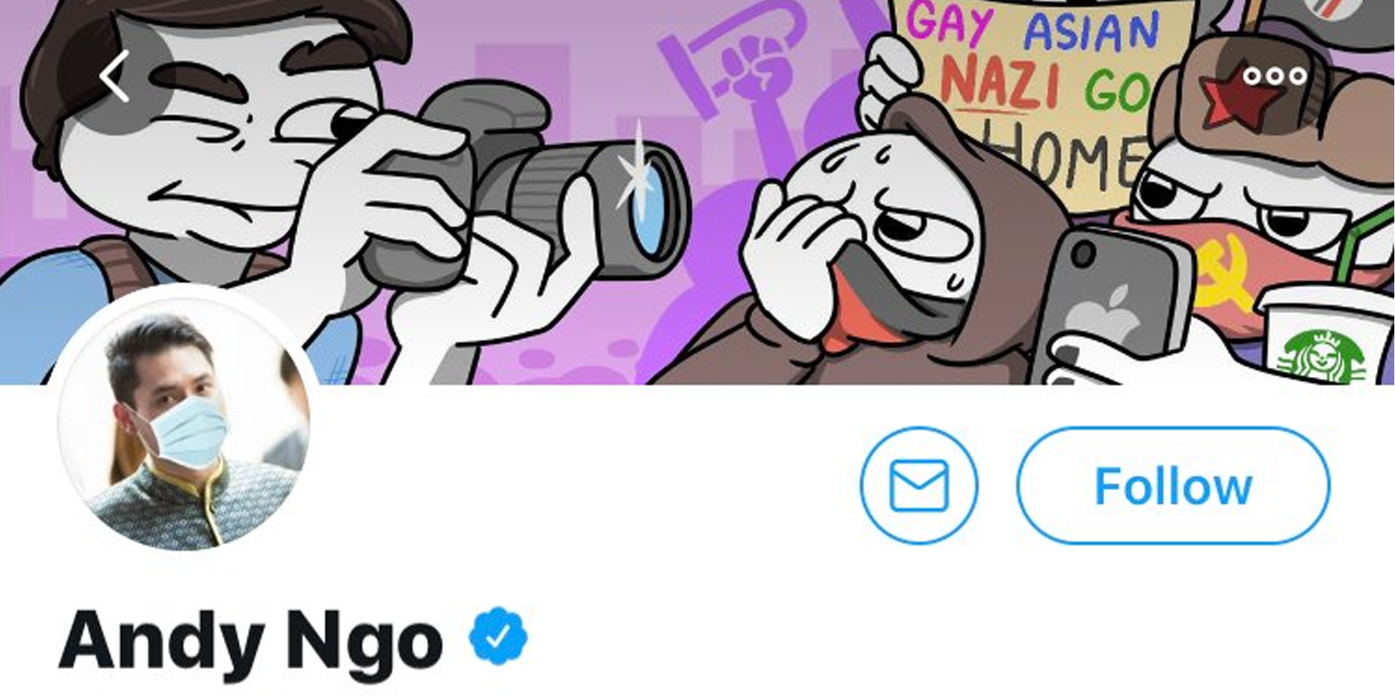 Andy Ngo's Twitter profile