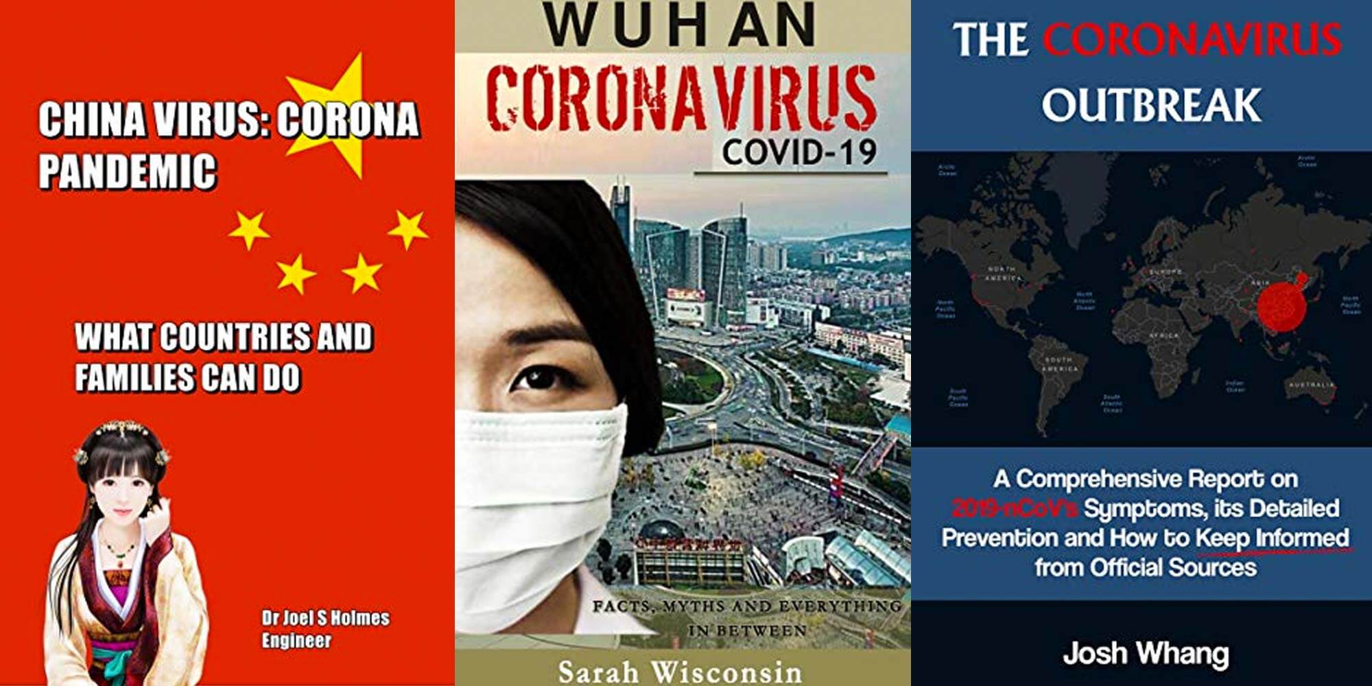 Three coronavirus-related book from Amazon