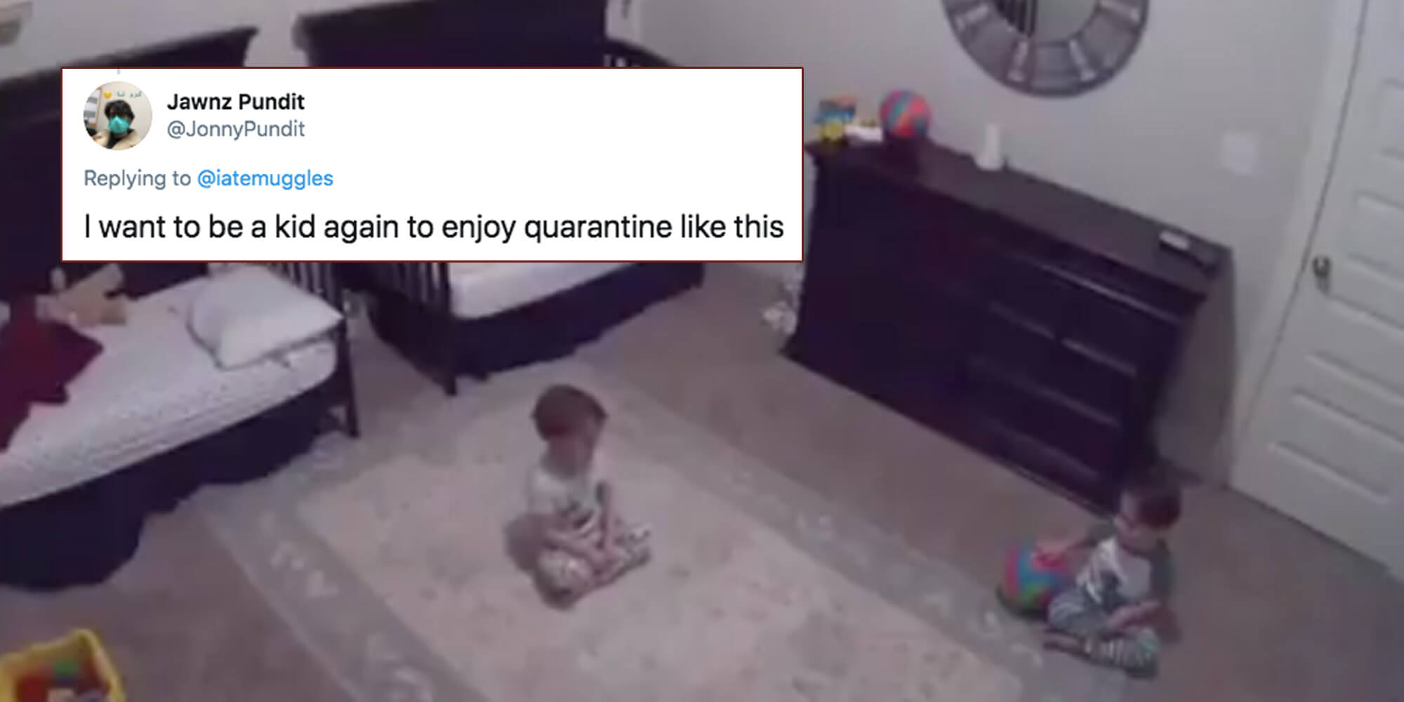 Everyone's Obsessed With These Twin Babies Talking About Quarantine