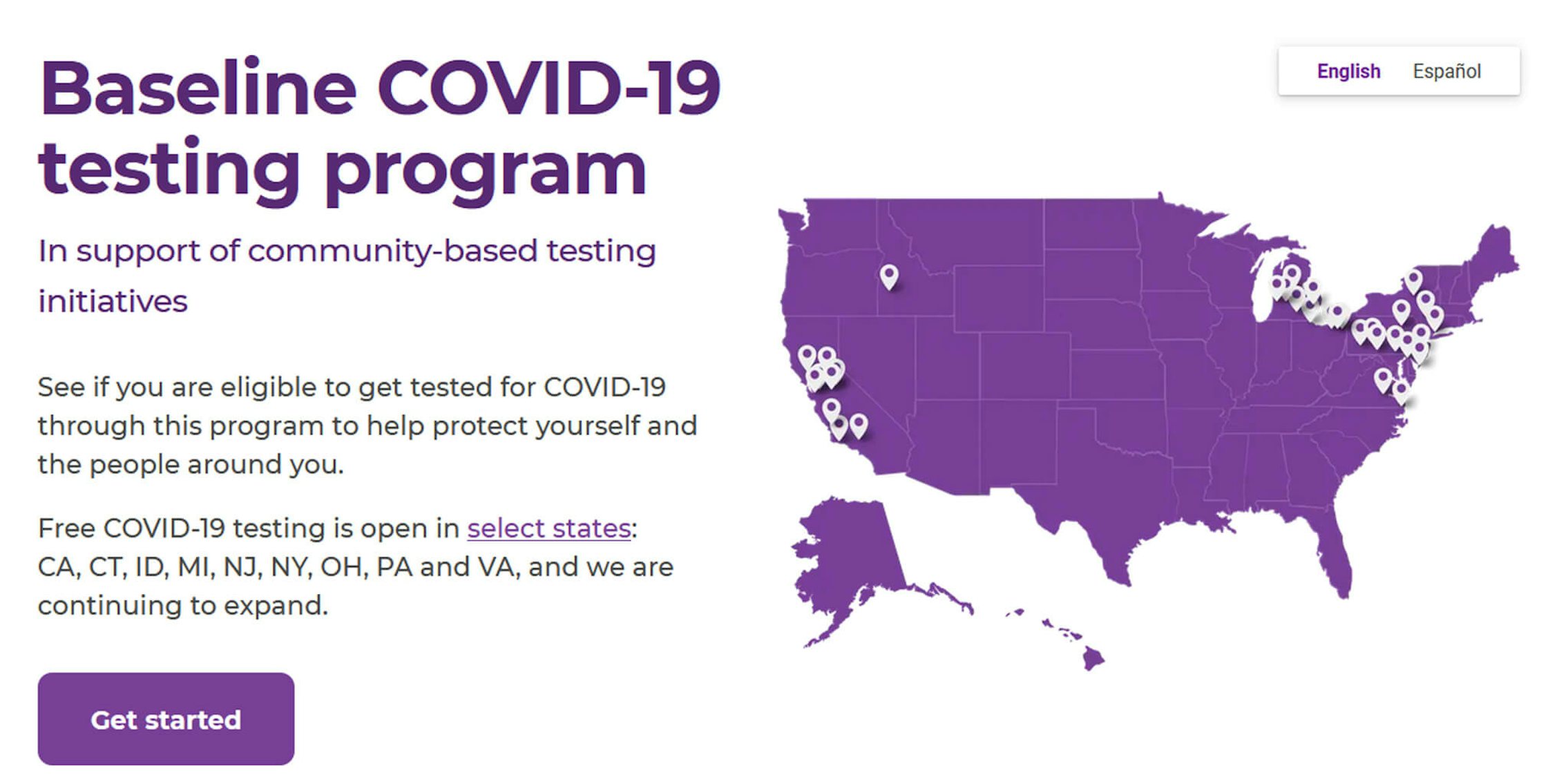 Google Verily Website Expands States Coronavirus