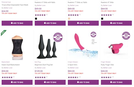 sex toys on sale