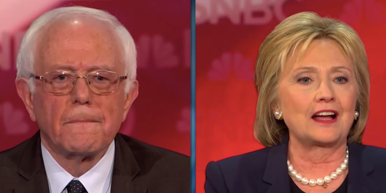 hillary clinton staffers zoom call bernie sanders