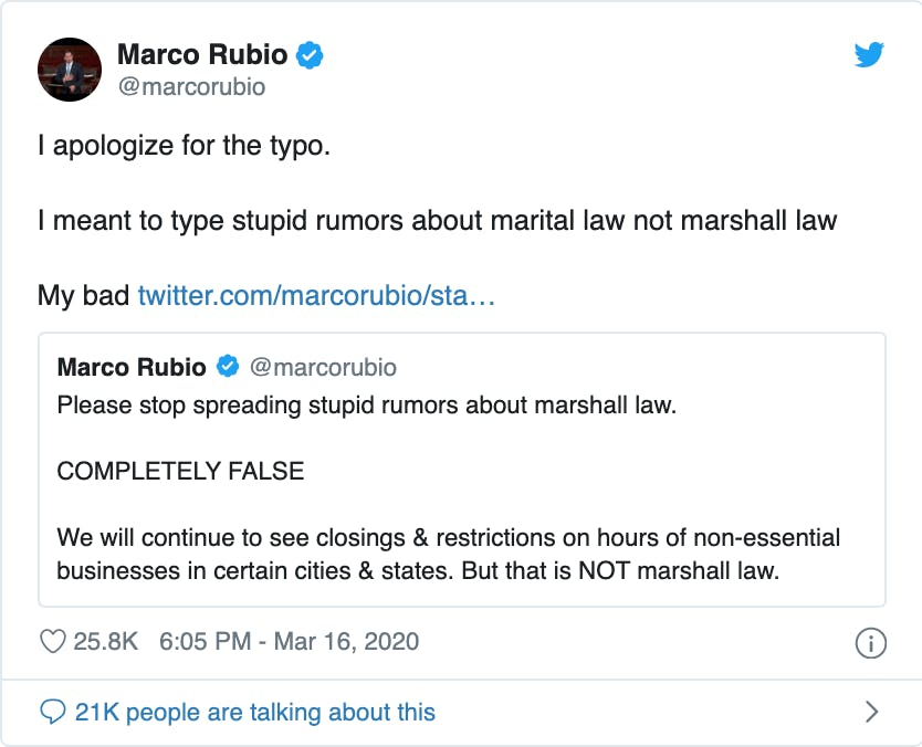 Marco-rubio-tweets-against-national-lockdown