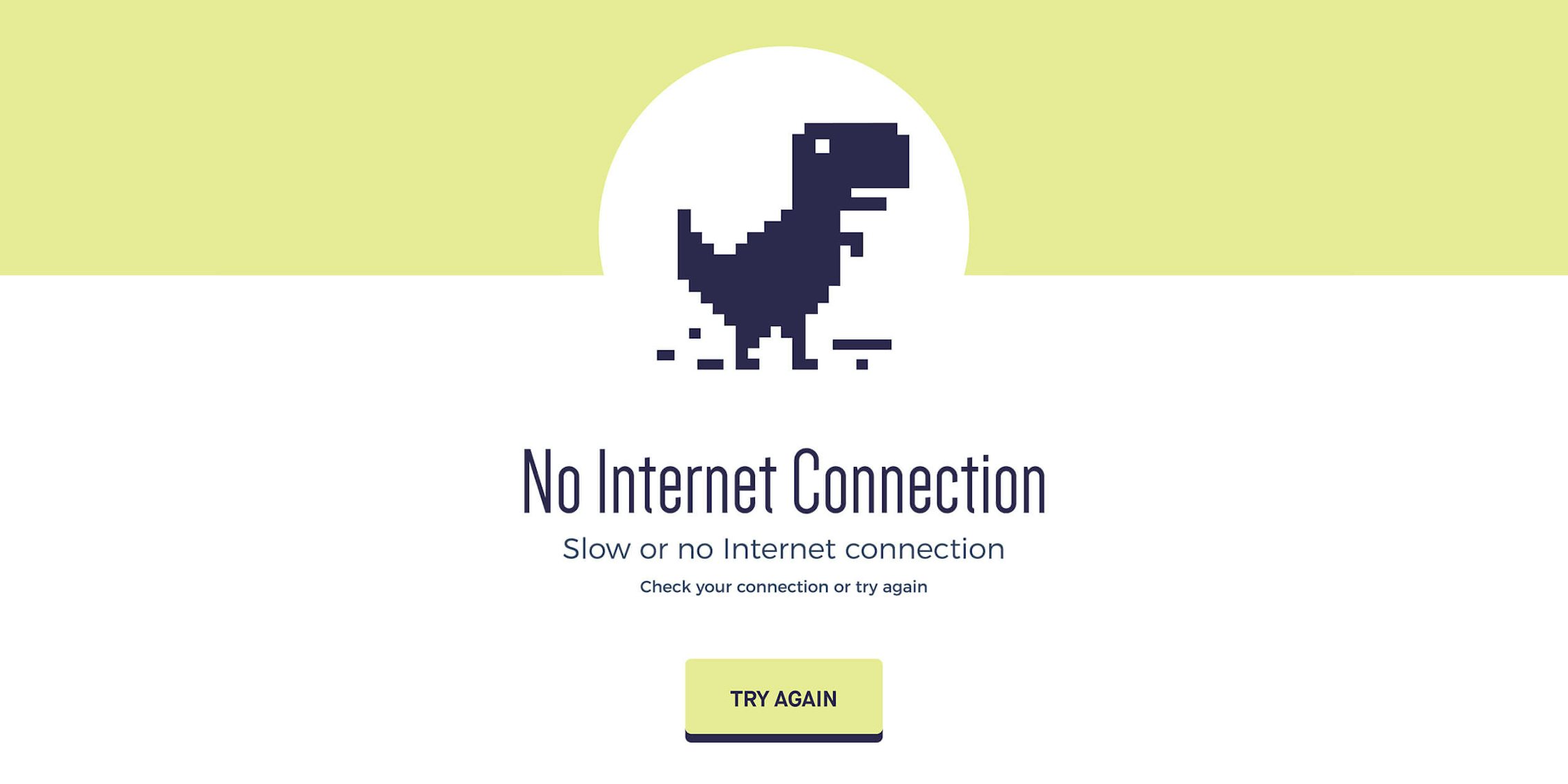 no internet connection pixel dinosaur